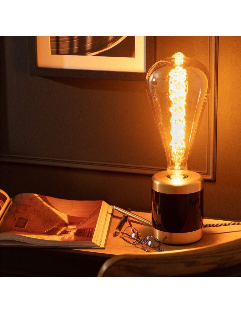 Ampoule LED E27 Filament 8W 800lm ST115 Ambre