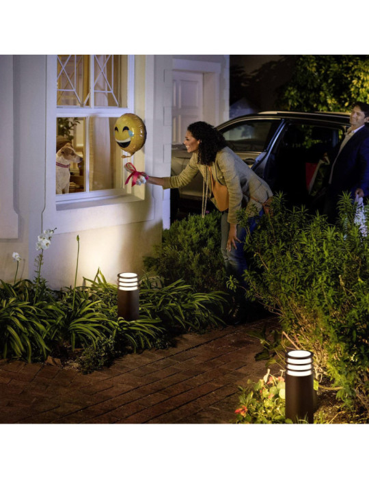 Balise Extérieure 9W en Saillie sur Pied 40cm White Lucca Mini PHILIPS Hue