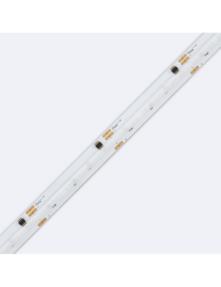 Ruban LED RGBIC Digital SPI 24V DC COB 360 LED/m 5m IP20 Largeur 10mm Coupe 5 cm