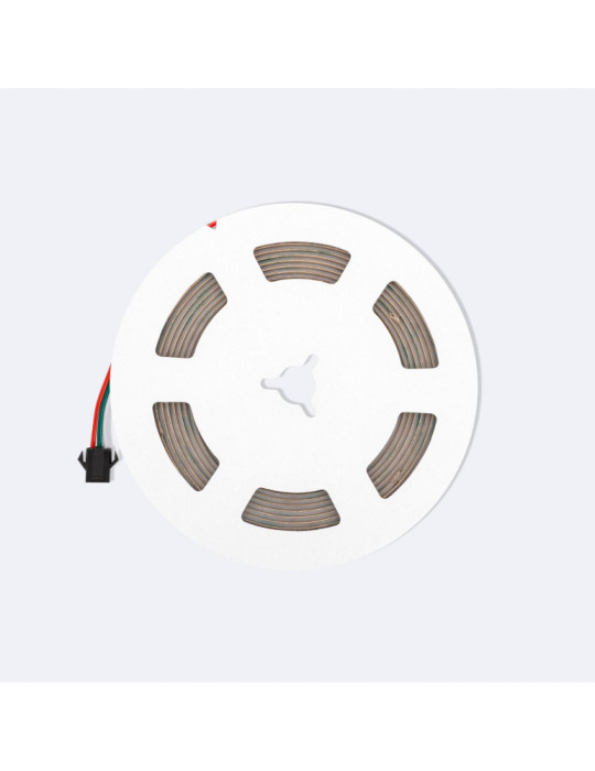 Ruban LED RGBIC Digital SPI 24V DC COB 360 LED/m 5m IP20 Largeur 10mm Coupe 5 cm