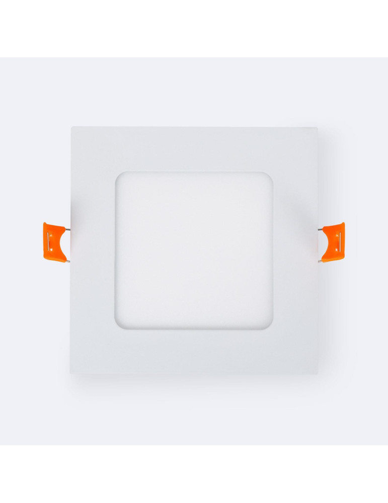 Dalle LED 6W Carrée Extra-Plate Coupe 105x105 mm Pack de 2 Unités