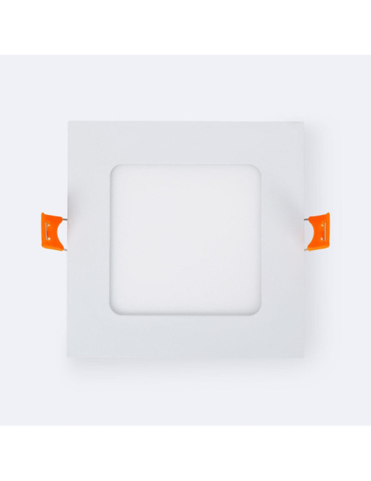 Dalle LED 6W Carrée Extra-Plate Coupe 105x105 mm Pack de 2 Unités