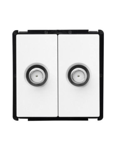 Prise Double Satellite Modern