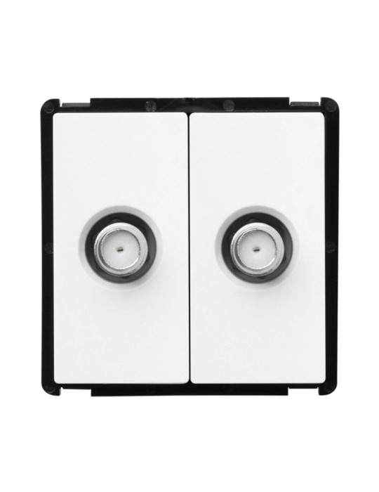 Prise Double Satellite Modern