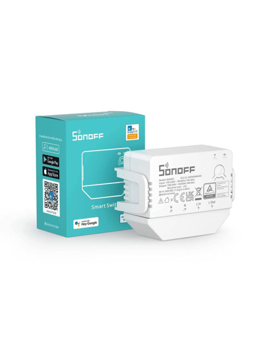 Interrupteur WiFi Compatible avec Interrupteur Conventionnel SONOFF Mini R3 16A