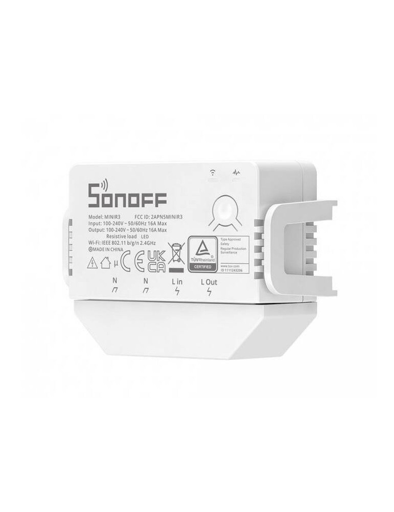 Interrupteur WiFi Compatible avec Interrupteur Conventionnel SONOFF Mini R3 16A