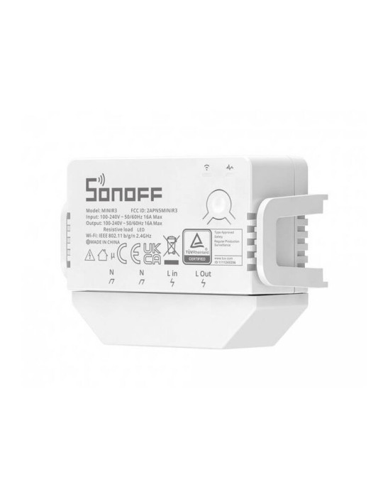 Interrupteur WiFi Compatible avec Interrupteur Conventionnel SONOFF Mini R3 16A