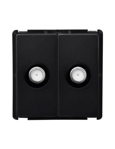 Prise Double Satellite Modern