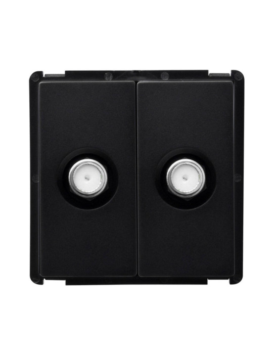 Prise Double Satellite Modern