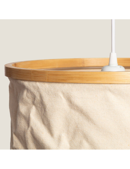 Suspension Bambou et Tissu Noah