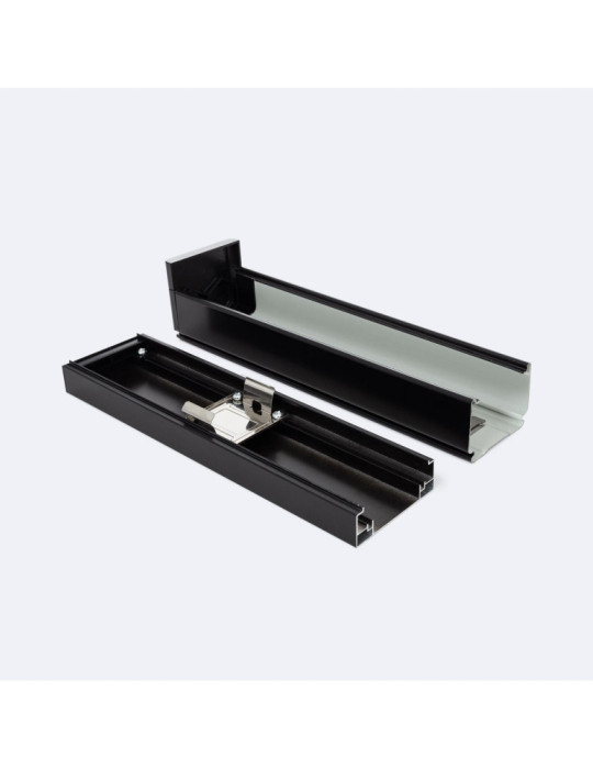 Rail Aluminium de Fin avec Embellisseur pour Barre Linéaire LED 25cm Trunking Easy Line LEDNIX