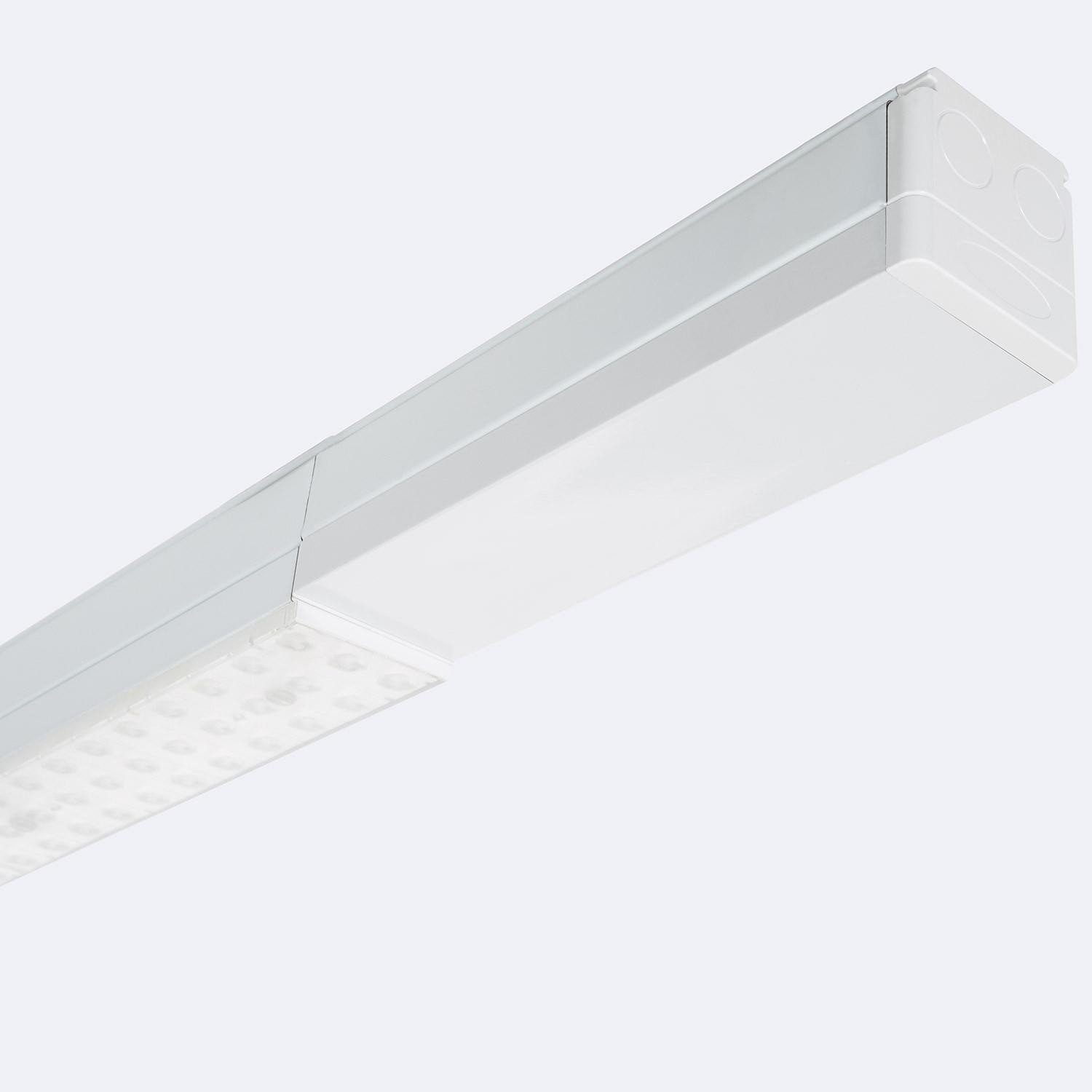 Rail Aluminium de Fin avec Embellisseur pour Barre Linéaire LED 25cm Trunking Easy Line LEDNIX Blanc