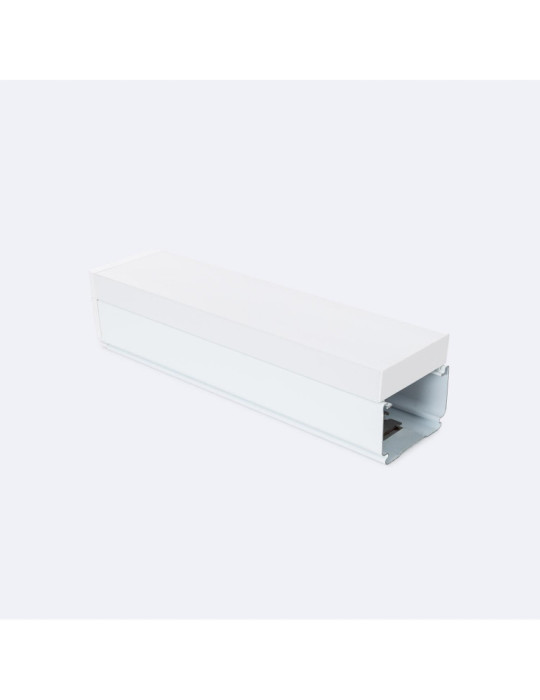 Rail Aluminium de Fin avec Embellisseur pour Barre Linéaire LED 25cm Trunking Easy Line LEDNIX