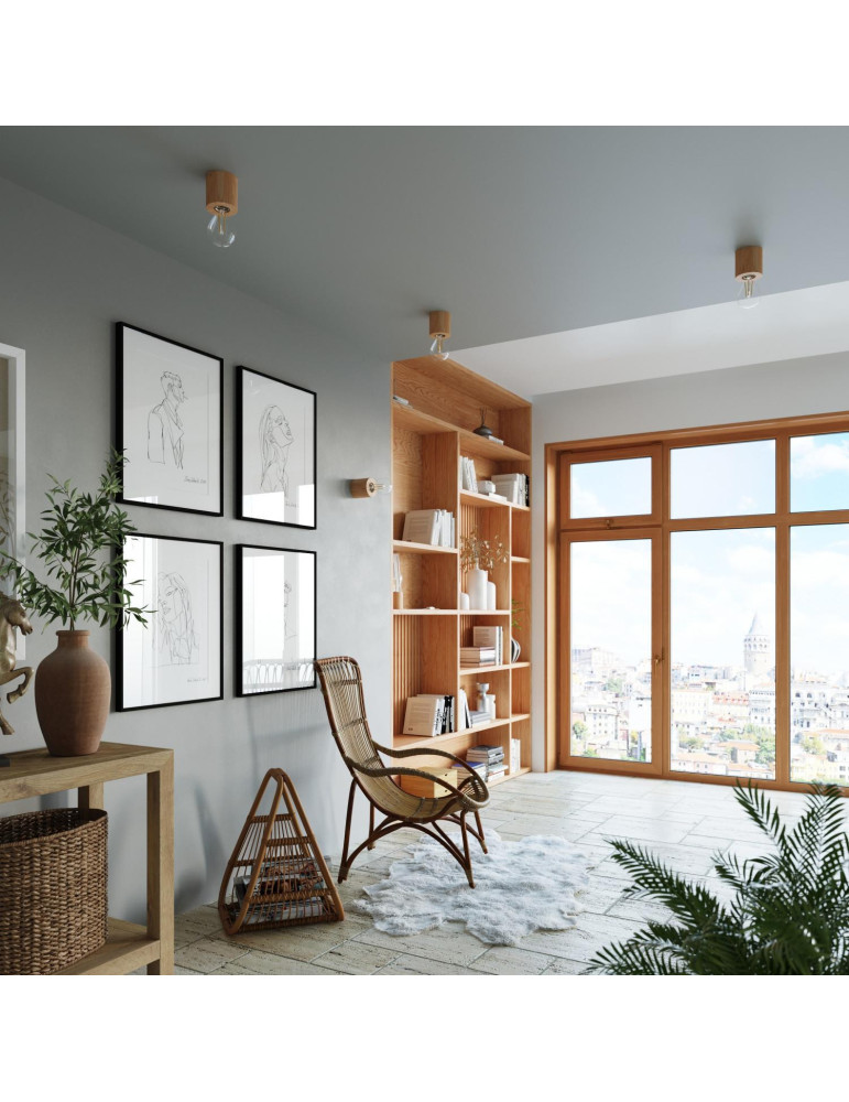 Plafonnier Bois Salgado SOLLUX