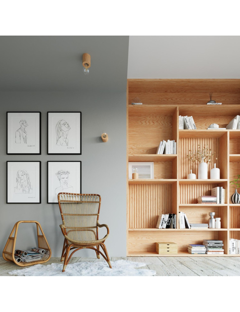 Plafonnier Bois Salgado SOLLUX