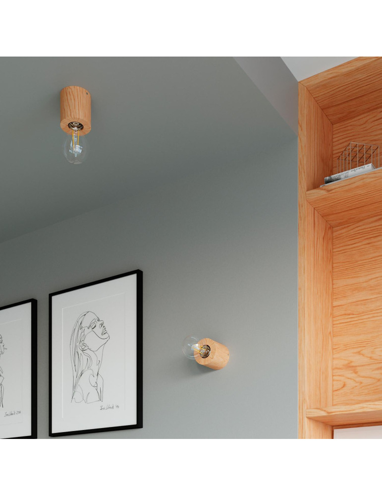 Plafonnier Bois Salgado SOLLUX