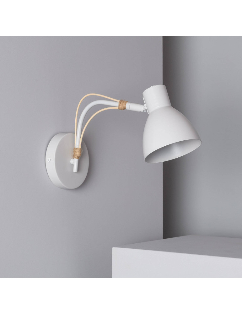 Lampe Murale Orientable Bois et Métal Cubal Lampe Murale Orientable Bois et Métal Cubal