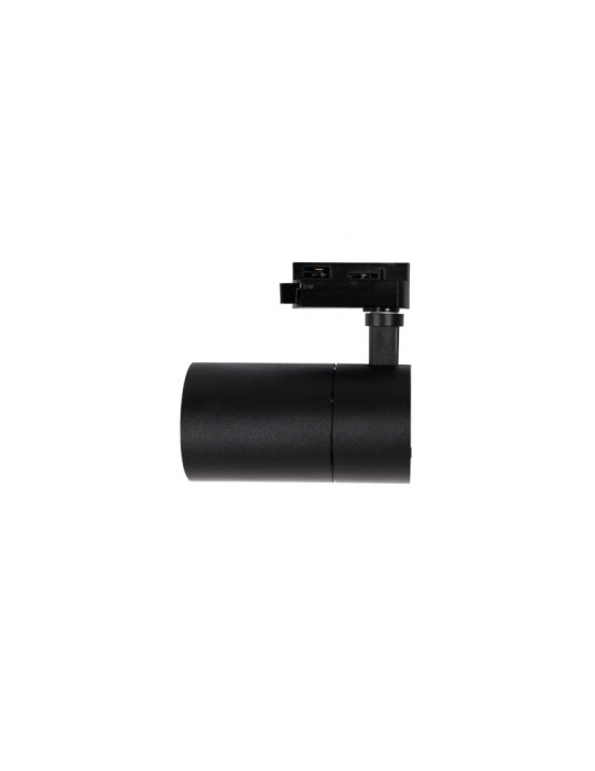Spot LED sur Rail Monophasé 30W Mallet Dimmable Noir