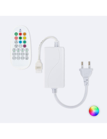 Contrôleur pour Ruban LED RGB 220V AC SMD Silicone FLEX avec Télécommande RF