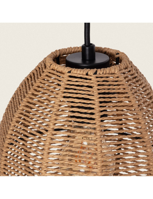 Suspension Papier Tressé Mahali 3 Spots ILUZZIA