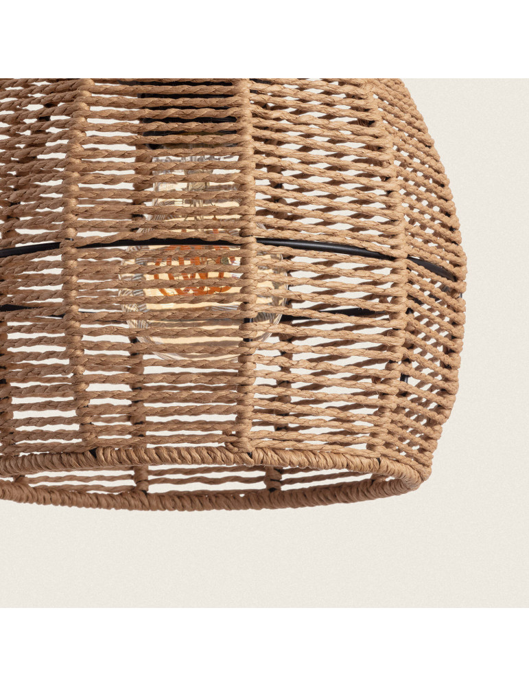 Suspension Papier Tressé Mahali 3 Spots ILUZZIA