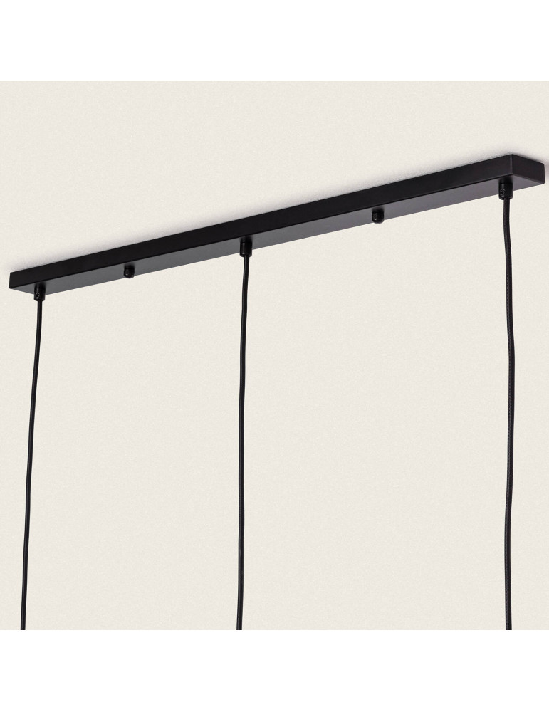 Suspension Papier Tressé Mahali 3 Spots ILUZZIA