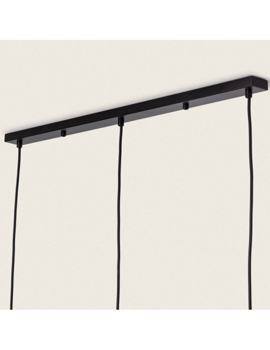 Suspension Papier Tressé Mahali 3 Spots ILUZZIA