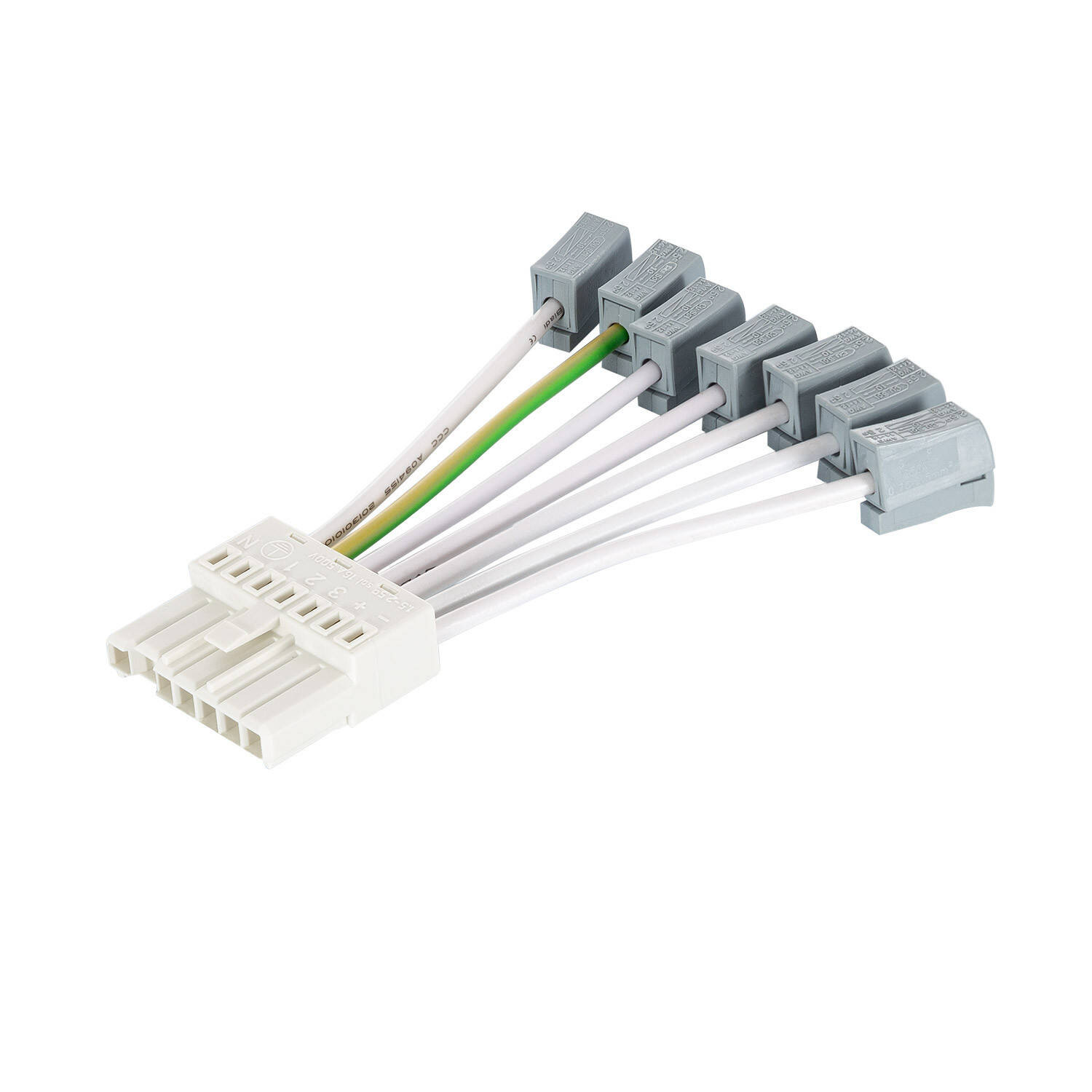 Connecteur Secteur pour Module Linéaire LED Trunking Retrofit Universal System Blanc