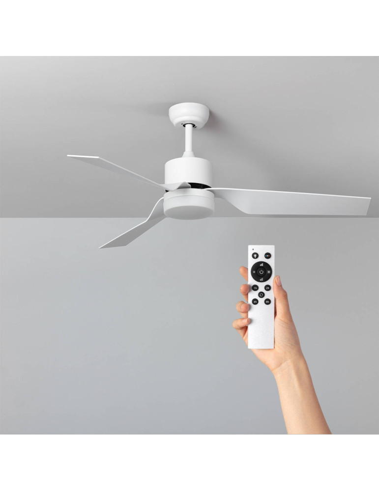 Ventilateur de plafond Silencieux Minimal Blanc 132cm Moteur DC