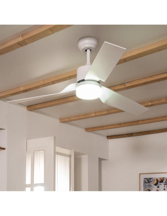 Ventilateur de plafond Silencieux Minimal Blanc 132cm Moteur DC