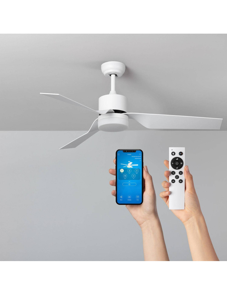 Ventilateur de plafond Silencieux Minimal Blanc 132cm Moteur DC