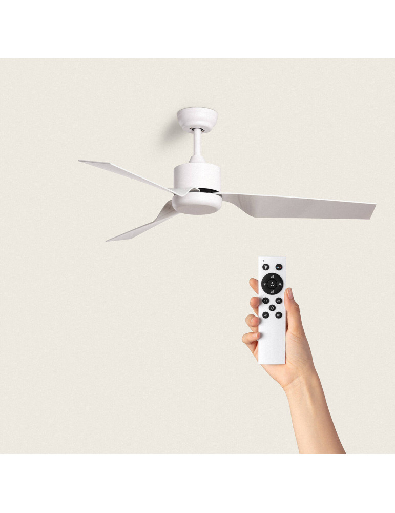 Ventilateur de plafond Silencieux Minimal Blanc 132cm Moteur DC