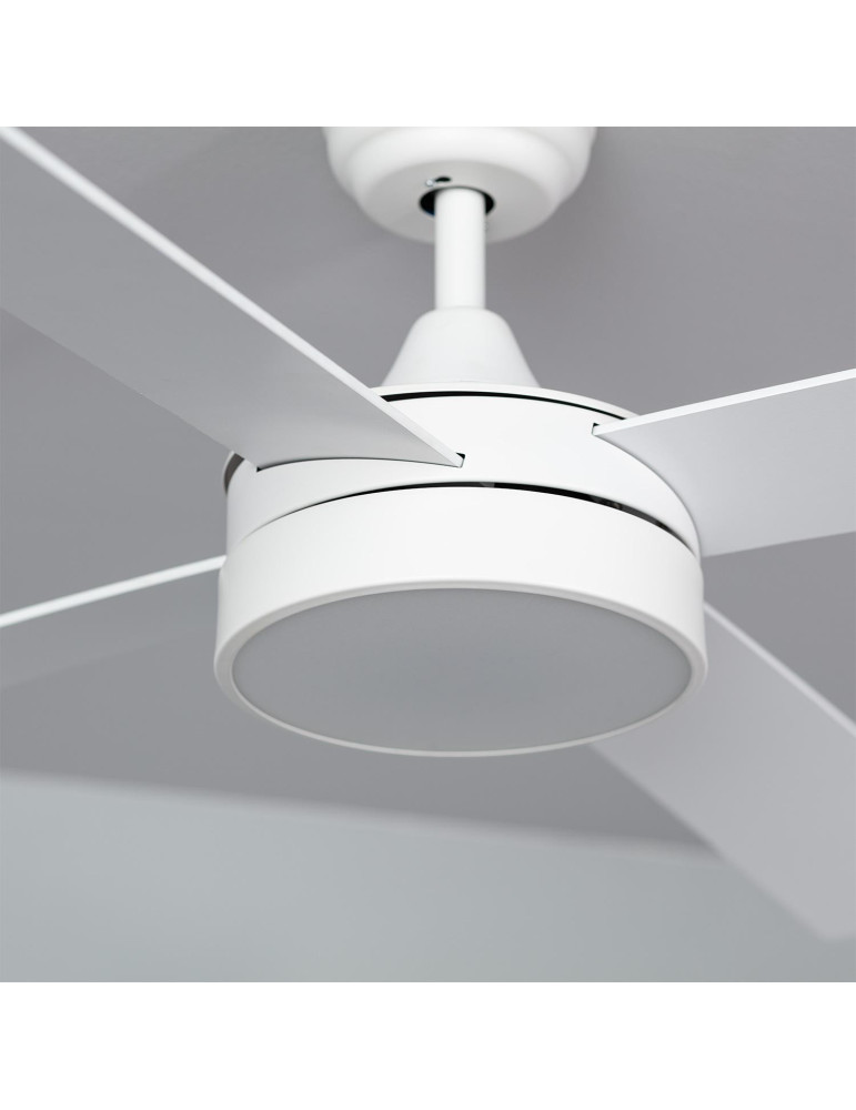Ventilateur de Plafond Silencieux Timor Blanc 132cm Moteur DC