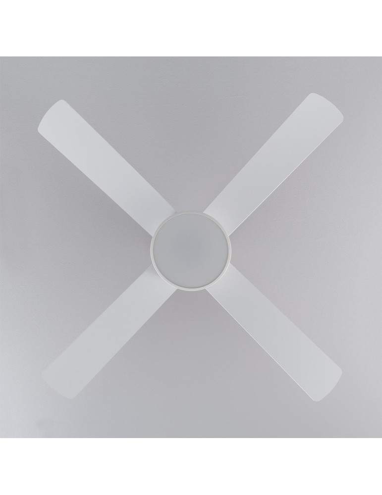 Ventilateur de Plafond Silencieux Timor Blanc 132cm Moteur DC