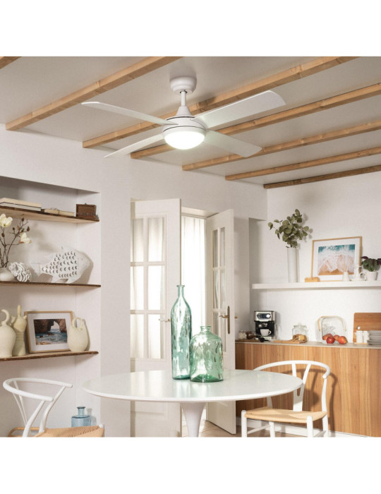 Ventilateur de plafond Silencieux Blanc Navy 132cm Moteur DC