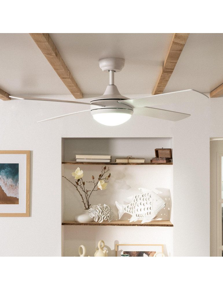 Ventilateur de plafond Silencieux Blanc Navy 132cm Moteur DC