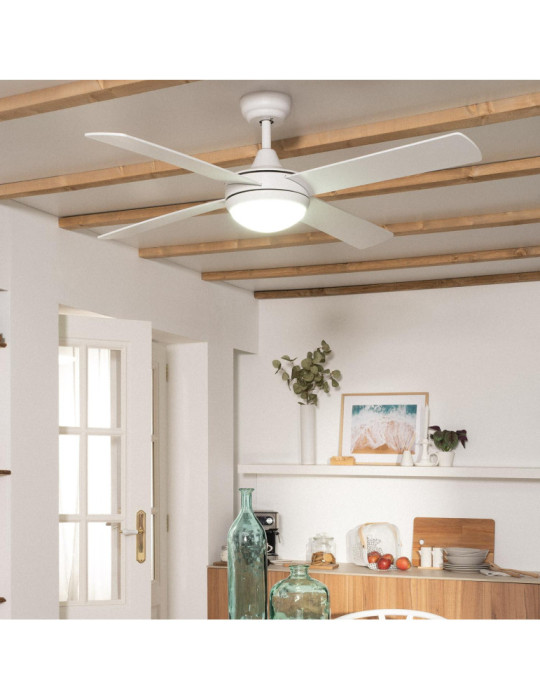 Ventilateur de plafond Silencieux Blanc Navy 132cm Moteur DC