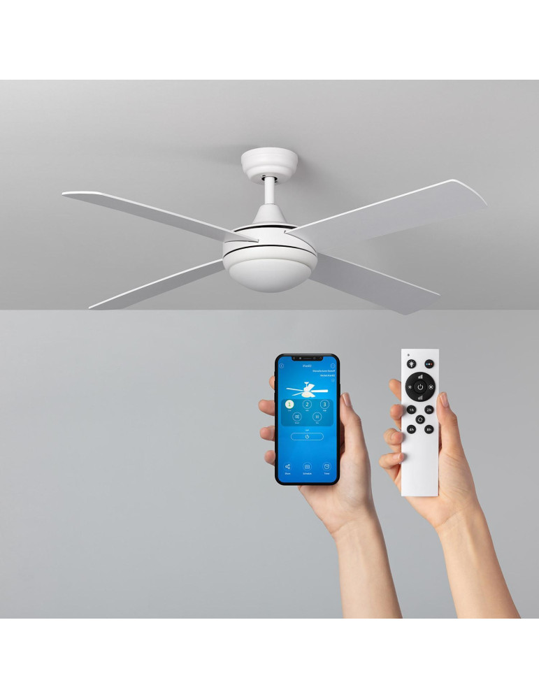 Ventilateur de plafond Silencieux Blanc Navy 132cm Moteur DC