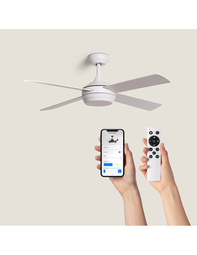 Ventilateur de plafond Silencieux Blanc Navy 132cm Moteur DC Ventilateur de plafond Silencieux Blanc Navy 132cm Moteur DC