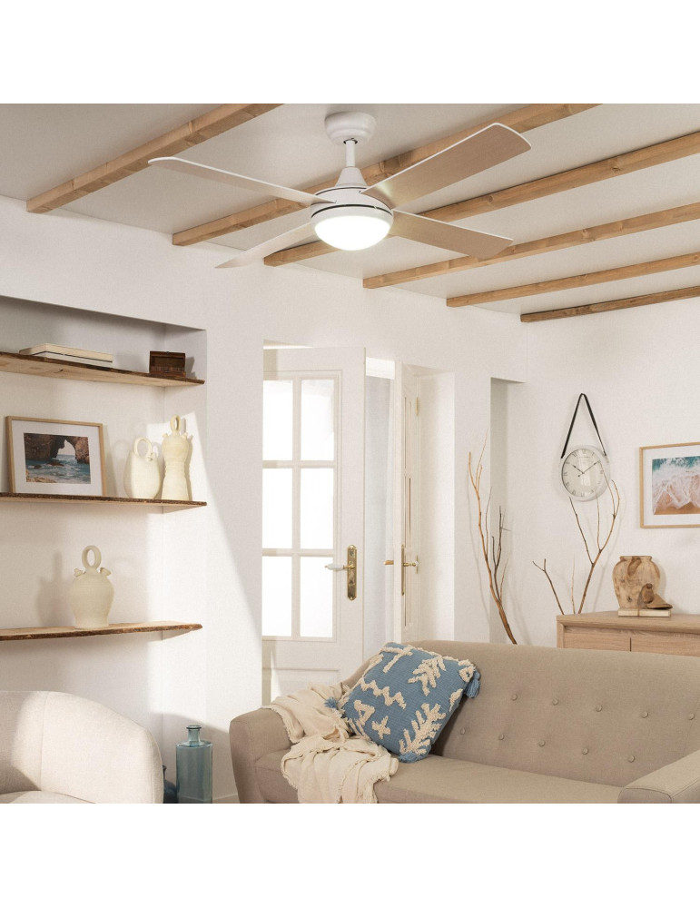 Ventilateur de plafond Silencieux Blanc Navy 132cm Moteur DC