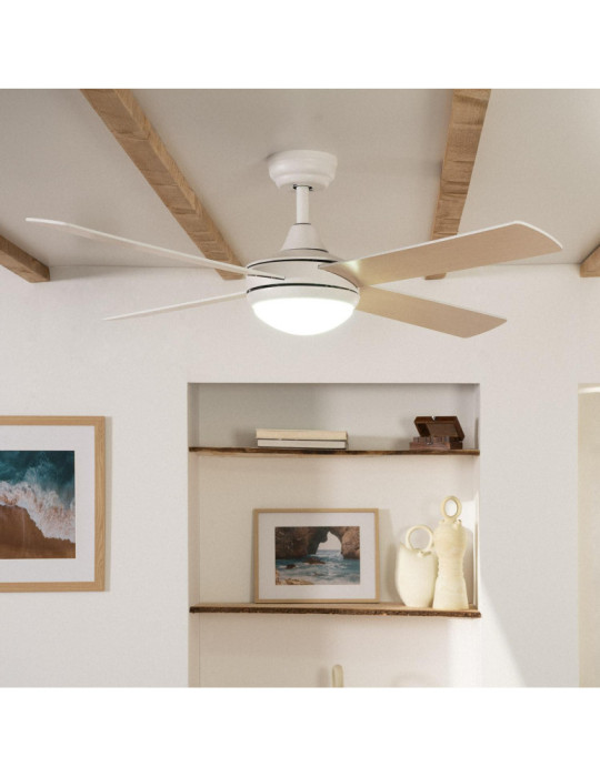 Ventilateur de plafond Silencieux Blanc Navy 132cm Moteur DC