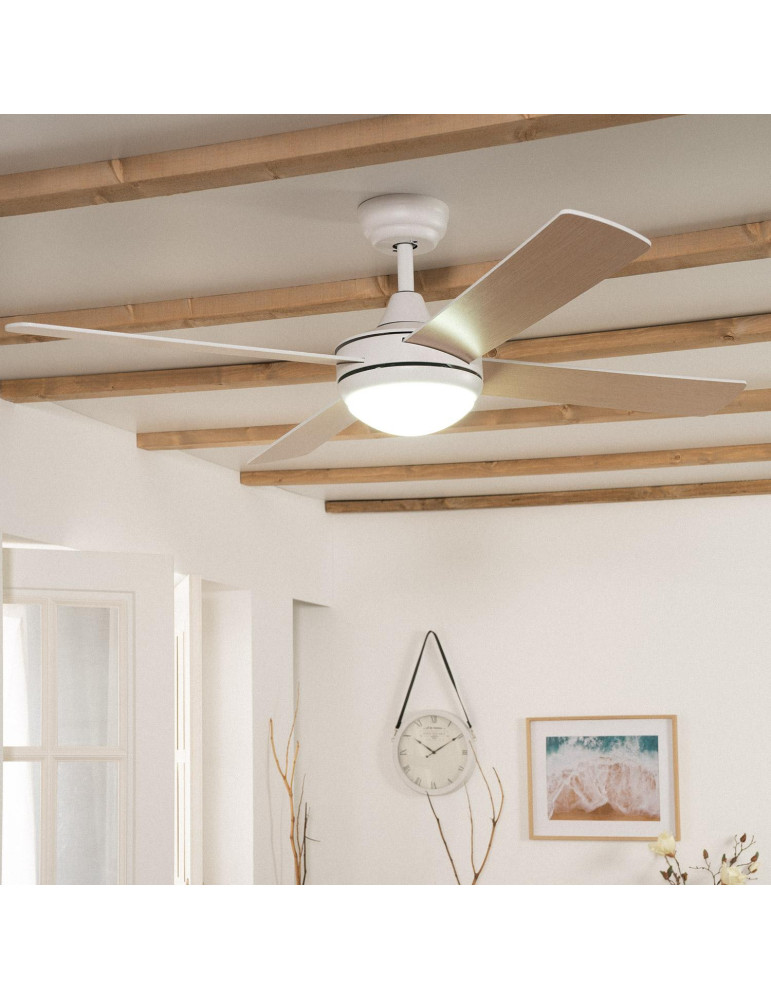 Ventilateur de plafond Silencieux Blanc Navy 132cm Moteur DC