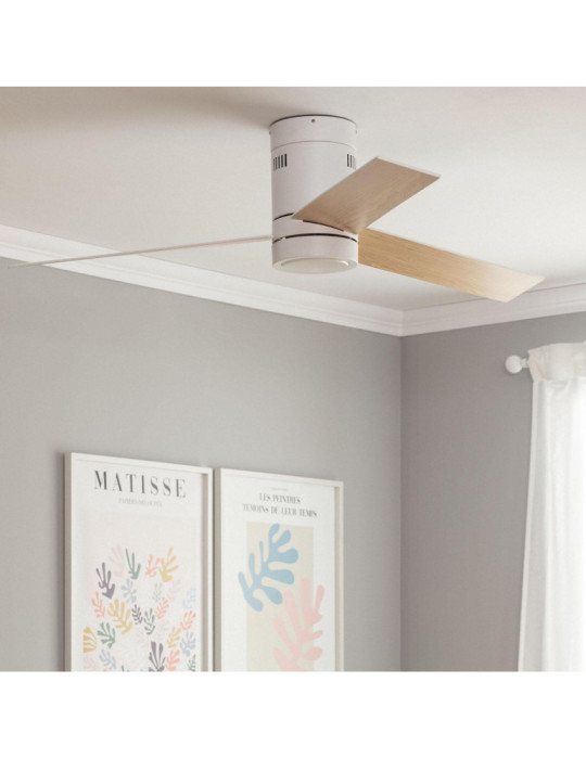 Ventilateur de Plafond Silencieux Tydir Bois 132cm Moteur DC
