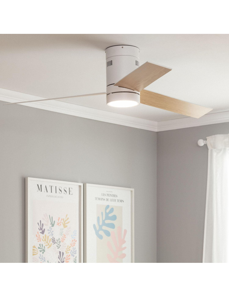 Ventilateur de Plafond Silencieux Tydir Bois 132cm Moteur DC