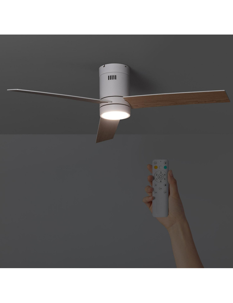 Ventilateur de Plafond Silencieux Tydir Bois 132cm Moteur DC