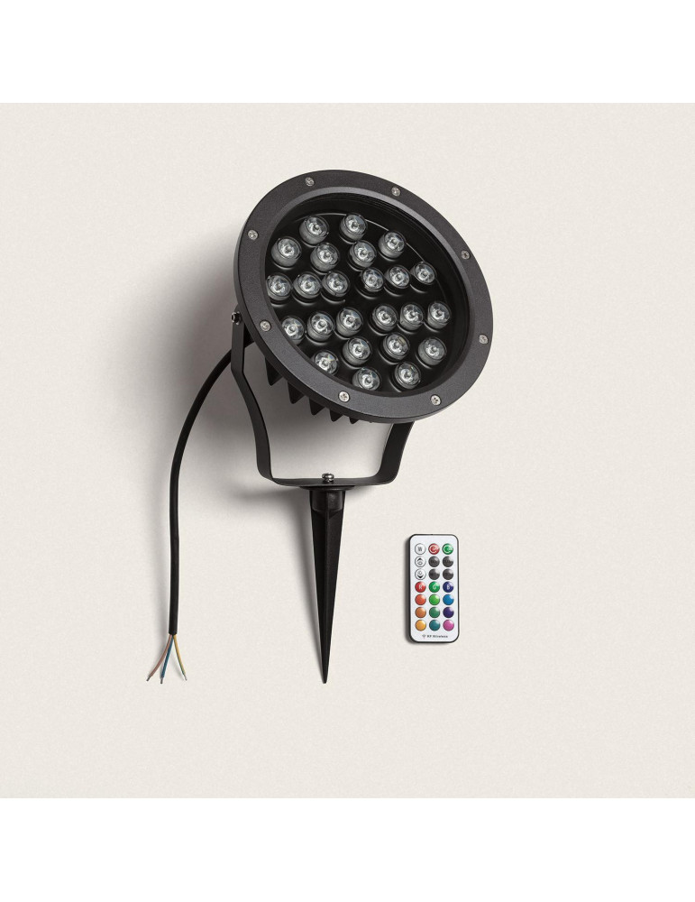Spot Extérieur LED 24W RGB Colmar sur Piquet