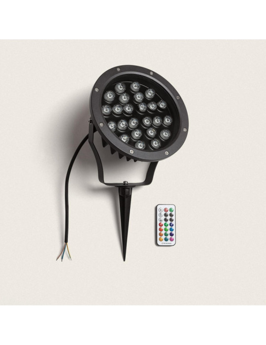 Spot Extérieur LED 24W RGB Colmar sur Piquet