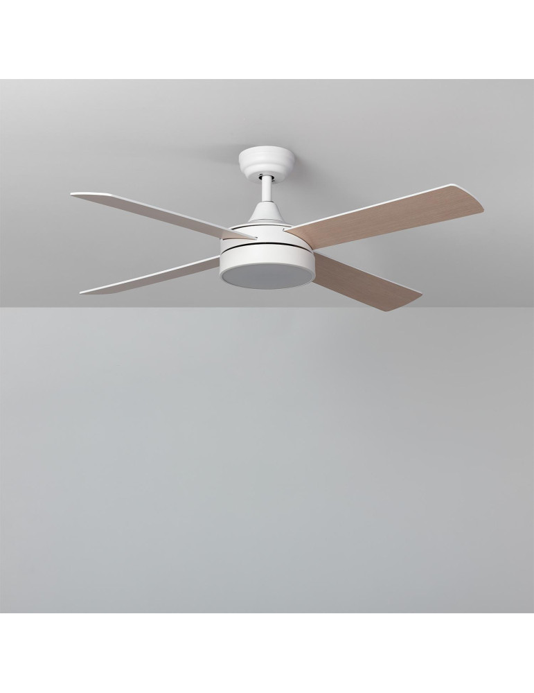 Ventilateur de Plafond Silencieux Timor Blanc 132cm Moteur DC WiFi