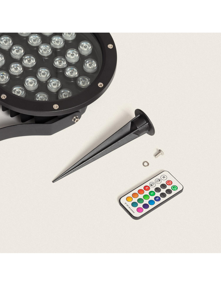 Spot Extérieur LED 24W RGB Colmar sur Piquet