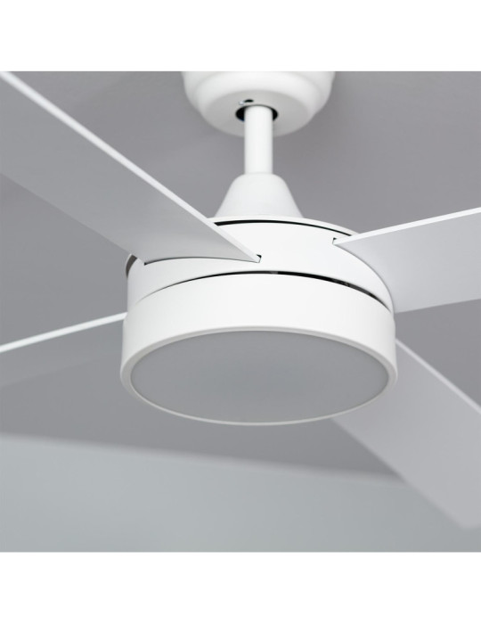 Ventilateur de Plafond Silencieux Timor Blanc 132cm Moteur DC WiFi